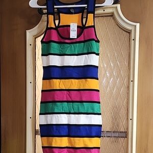 Striped Tank Dress Colorful Fun